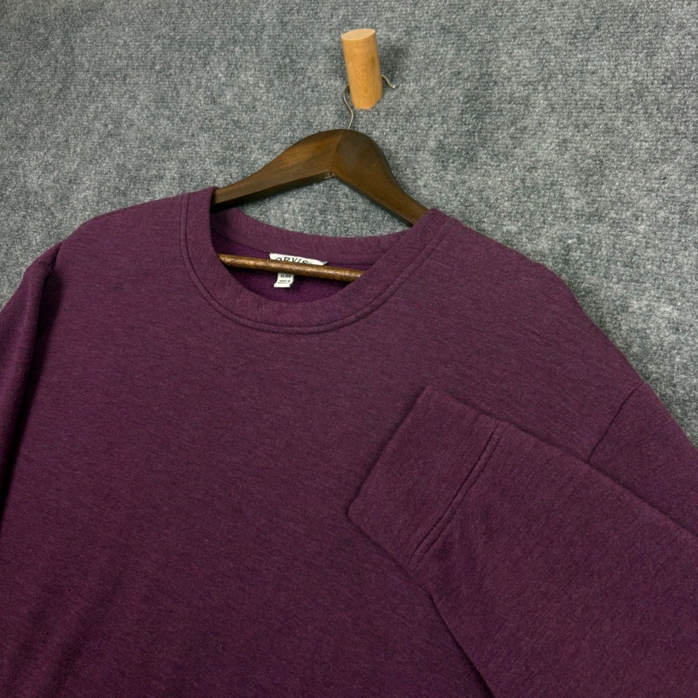 Orvis Classic Collection Sweatshirt Mens XL Purple Modal Blend Crewneck